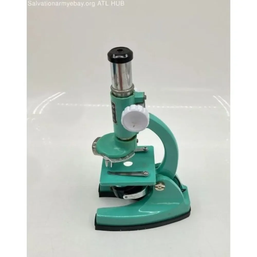 Tasco Vintage 450X Discoverer Mini Microscope Kit 75X 150X Box Slides Size 992